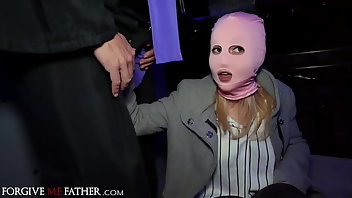 Mask Blonde Blowjob Rough Doggystyle 