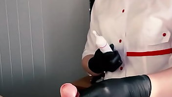 Gloves Cumshot Cum Blonde 