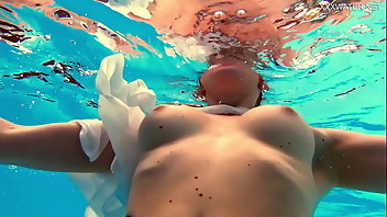 Underwater Pornstar Bikini Brunette 